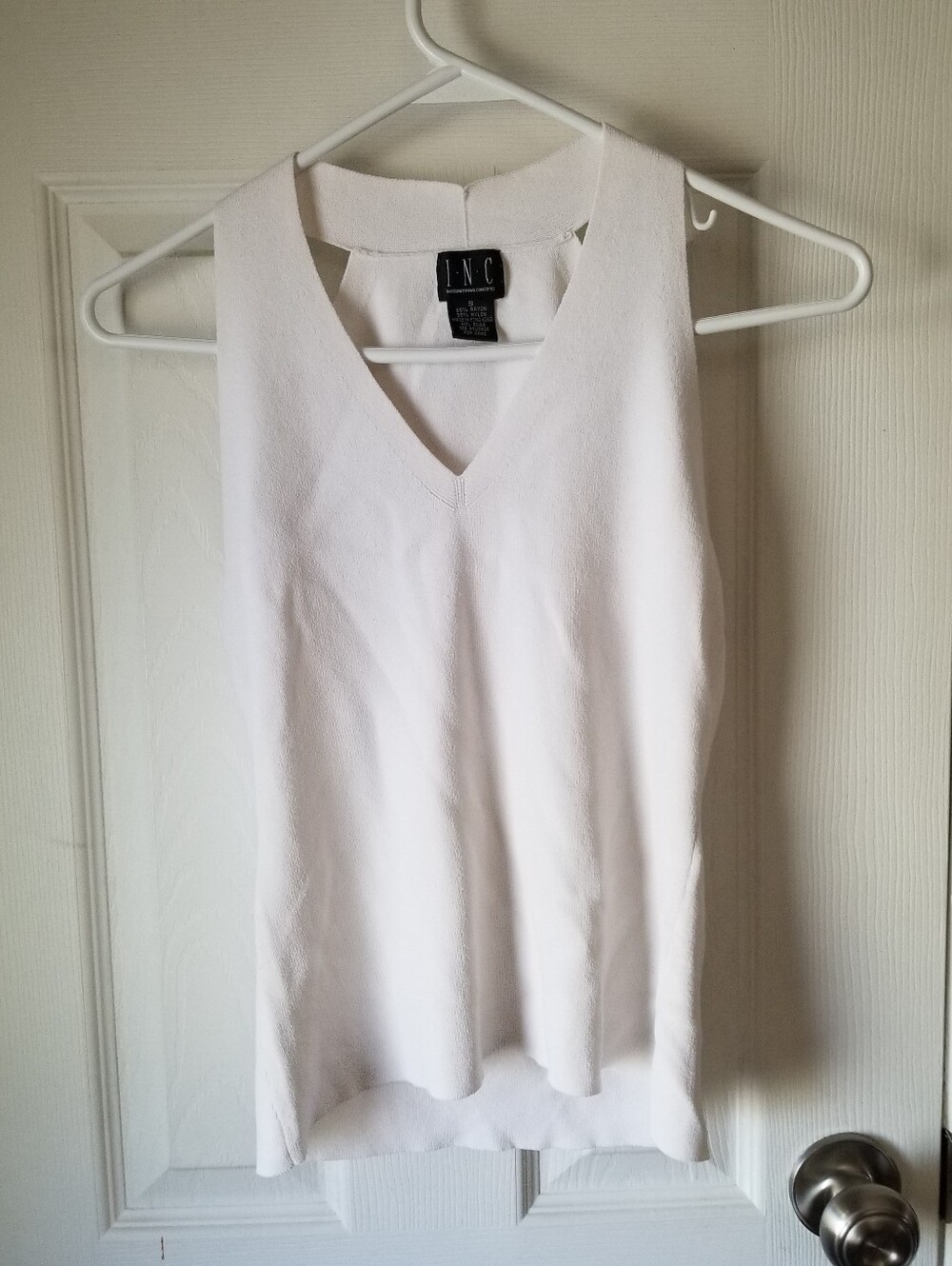 ❗INC White Knit Halter Top Small❗